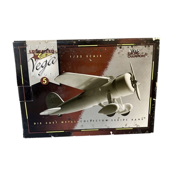 Rare Racing Champions 1932 Lockheed Vega Model 5 Collectors Bank #93 NASCAR GC - Picture 4 of 13